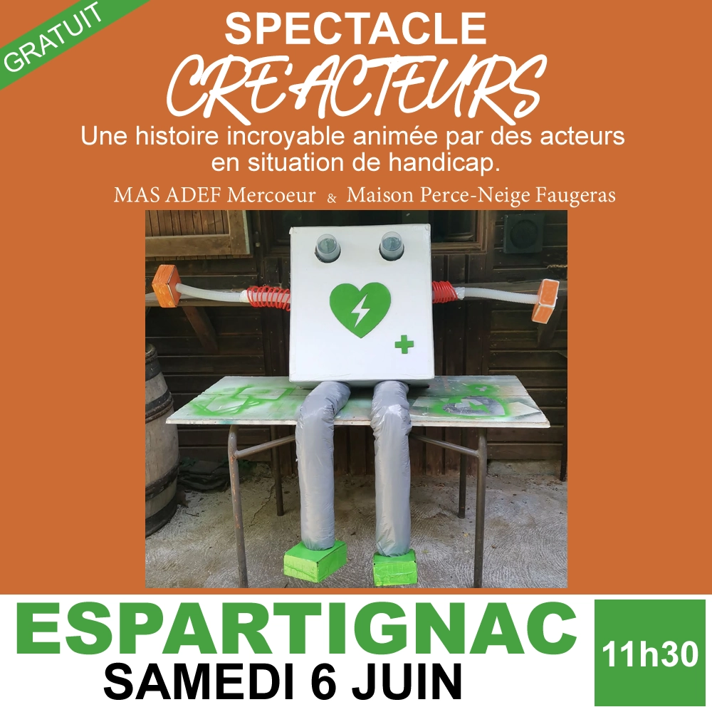 Corrèze Découverte - SPECTACLE - Cré'Acteurs - Programme de la fête du village d'Espartignac